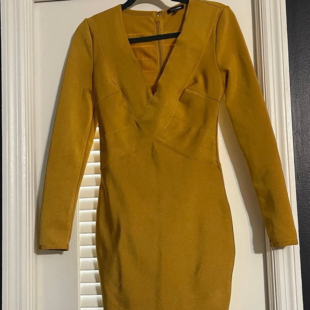 Fashion Nova Wrapped BodyCon Dress SMALL - Picture 3 of 7